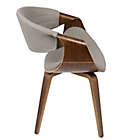 Alternate image 2 for LumiSource Symphony Accent Chair in Walnut/Grey