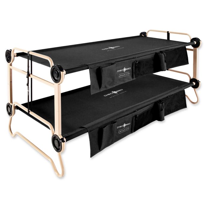 DiscOBed™ DiscoOBeds with Side Organizer in Black Bed Bath and