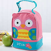 Stephen Joseph&reg; Embroidered Owl Lunch Bag in Red