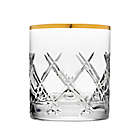 Alternate image 0 for Top Shelf Bevel Double Old Fashioned Glasses in Gold (Set of 4)