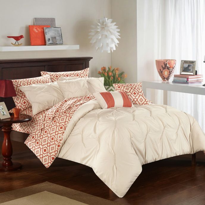 Chic Home Solice 10-Piece Reversible Comforter Set | Bed ...
