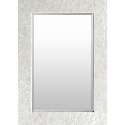Yelverton 40-Inch x 28-Inch Rectangular Wall Mirror in White