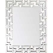 Surya Risley 45-Inch x 35.5-Inch Wall Mirror in Silver