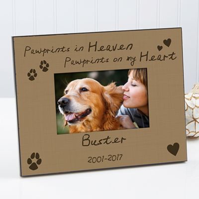 Pawprints in Heaven 4-Inch x 6-Inch Picture Frame