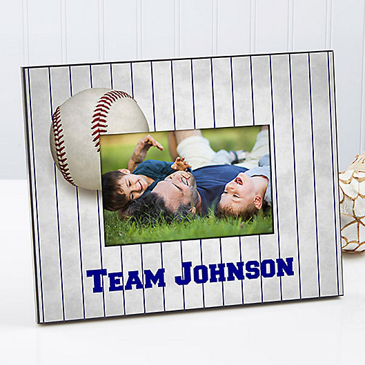Alternate image 1 for His Team 4-Inch x 6-Inch Baseball Picture Frame