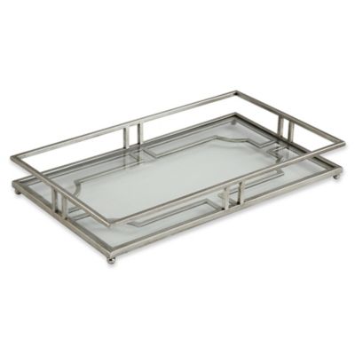 glass ottoman tray