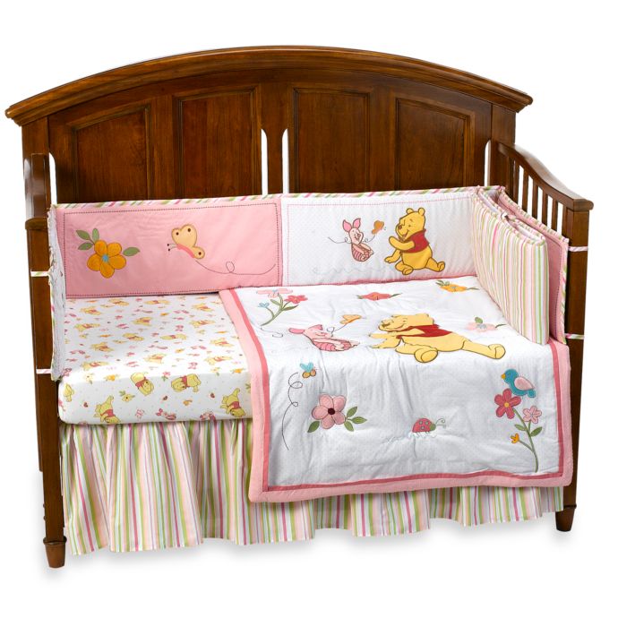 Disney Baby Sweet Pooh 4 Piece Crib Bedding Set Buybuy Baby