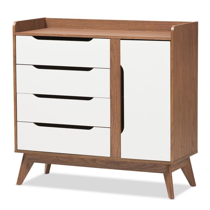 Brighton Shoe Cabinet In White Walnut Bed Bath And Beyond Canada