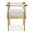 Alternate image 2 for TOV Furniture Diva Faux Leather Bench in White
