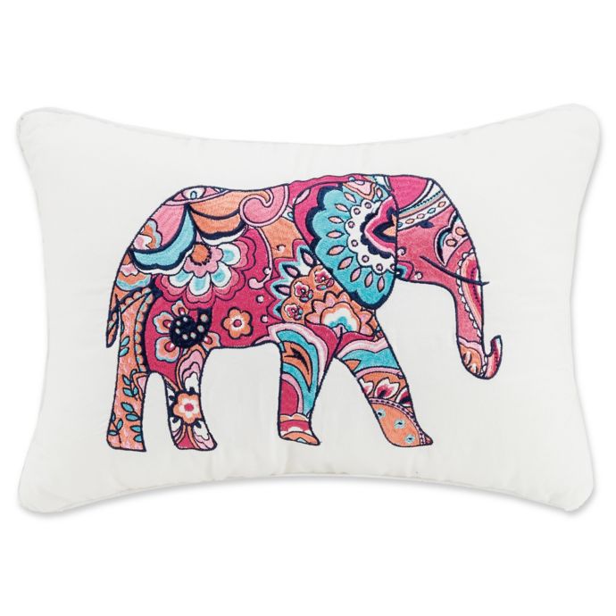 Vera Bradley Elephant Oblong Throw Pillow Bed Bath Beyond