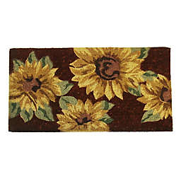 Nature by Geo Crafts Sunflower 18-Inch x 30-Inch Multicolor Door Mat