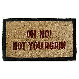 Nature by Geo Crafts Not You Again 18-Inch x 30-Inch Multicolor Door Mat