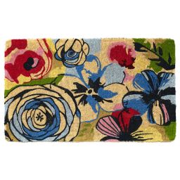 Fab Habitat Extra Thick Watercolor Floral 18-Inch x 30-Inch Door Mat