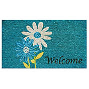 Home & More Daisy Welcome 17-Inch x 29-Inch Multicolor Door Mat