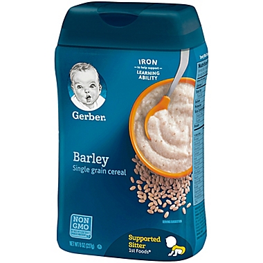 Gerber&reg; 8 oz. Single Grain Barley Cereal. View a larger version of this product image.