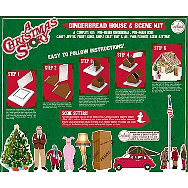 Cookies United "A Christmas Story" Gingerbread House and Scene Kit. View a larger version of this product image.