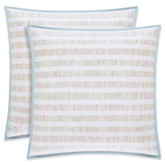Oscar Oliver Vince European Pillow Sham In Aqua Bed Bath Beyond
