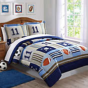 Laura Hart Kids Sports 3-Piece Full/Queen Comforter Set in Blue