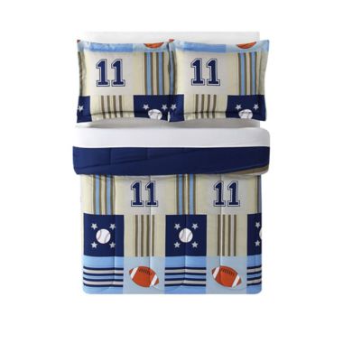 Laura Hart Kids Sports 2-Piece Twin Comforter Set in Blue. View a larger version of this product image.