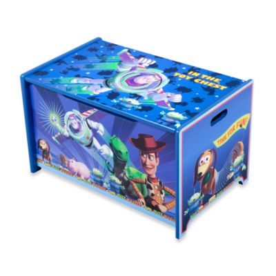 toy story wooden toy chest