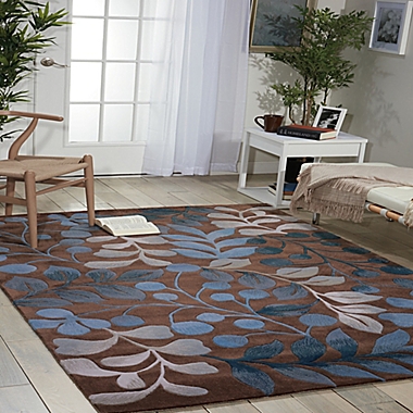 Nourison Contour 3&#39;6&quot; x 5&#39;6&quot; Hand Tufted Area Rug in Mocha. View a larger version of this product image.