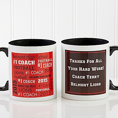 All-Star Coach 11 oz. Coffee Mug in White/Black | Bed Bath & Beyond