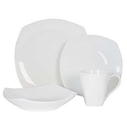 Nevaeh White® by Fitz and Floyd® Soft Square 4-Piece Place Setting
