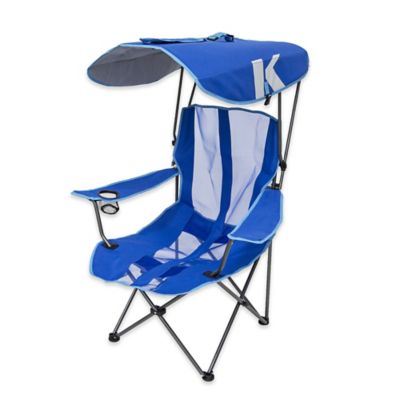 kelsyus original canopy folding arm chair in royal blue