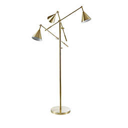 INK+IVY Sullivan 3-Light Floor Lamp in Gold