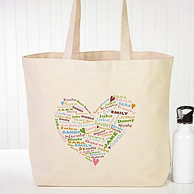 Her Heart of Love Canvas Tote Bag. View a larger version of this product image.