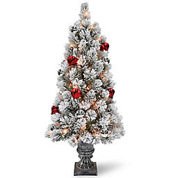 National Tree Company® 2-Foot Pre-Lit LED Snowy Bristle Pine Artificial Christmas Tree