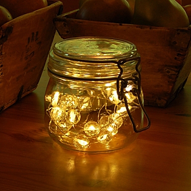 Battery Operated Submersible 40-Light Mini String Lights with Crystal Balls. View a larger version of this product image.