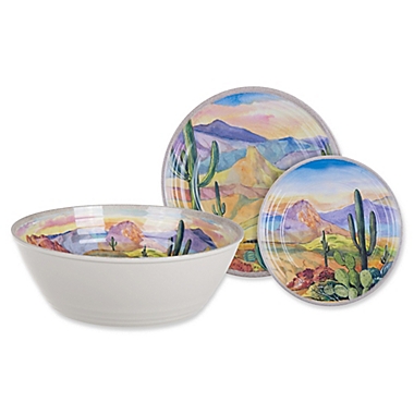 Desert Landscape Melamine Dinnerware Collection. View a larger version of this product image.