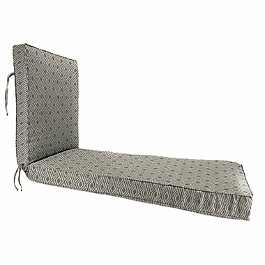 Print 80-Inch x 23-Inch Chaise Lounge Cushion in Sunbrella&reg; Integrated Steel. View a larger version of this product image.