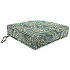 Alternate image 0 for Print Tapered Boxed Chair cushion in Sunbrella&reg; Ayideal Ocean