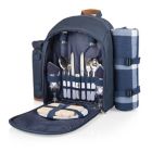 Alternate image 0 for Picnic Time&reg; 19-Piece Insulated Picnic Backpack for 2 in Navy/Brown