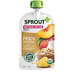Sprout® 3.5 oz. Stage 2 Peach Organic Oatmeal with Coconut Milk and Pineapple