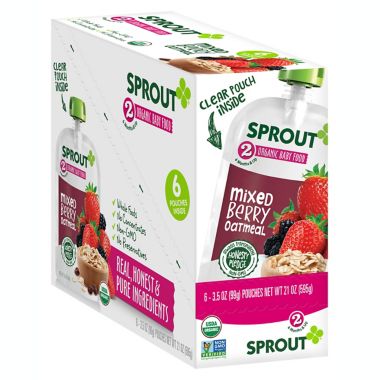 Sprout&reg; 3.5 oz. Stage 2 Mixed Berry Organic Oatmeal. View a larger version of this product image.