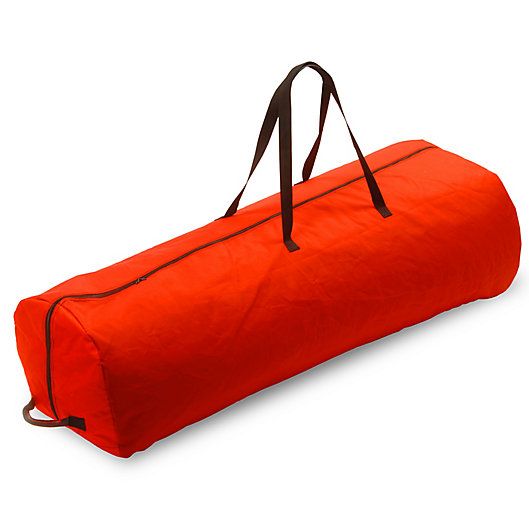 Alternate image 1 for National Tree Company® 7.5-Foot Holiday Tree Storage Bag with Wheels in Red