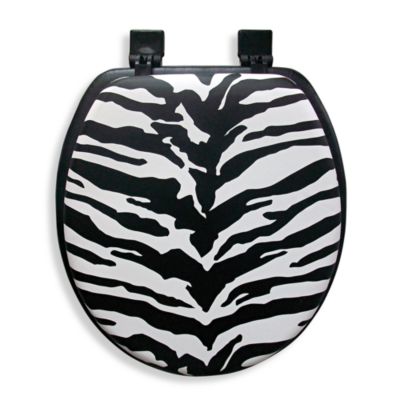 zebra toilet seat