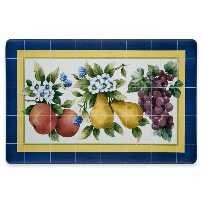 Fruity Tiles 30 Inch X 18 Inch Anti Fatigue Kitchen Floor Mat