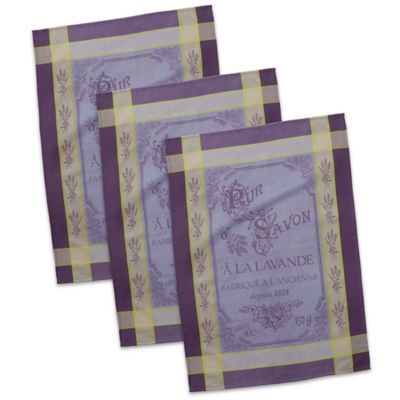 purple dish towels