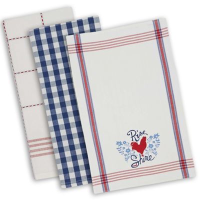 rooster kitchen towel set