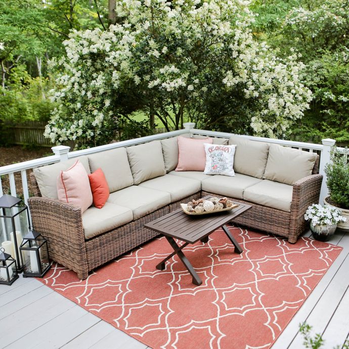 Leisure Made Dalton 5 Piece Sectional Patio Furniture Set Bed Bath Beyond