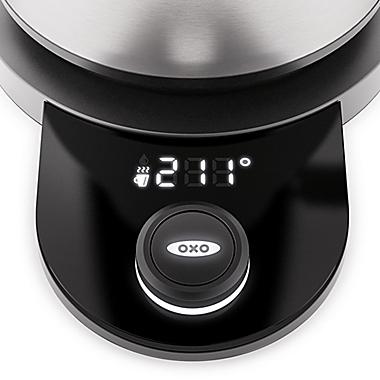 OXO Brew Adjustable Temperature Electric Gooseneck Stainless Steel Kettle. View a larger version of this product image.