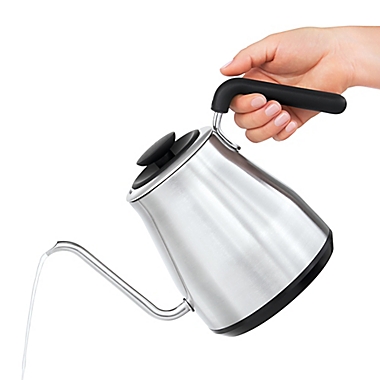 OXO Brew Adjustable Temperature Electric Gooseneck Stainless Steel Kettle. View a larger version of this product image.