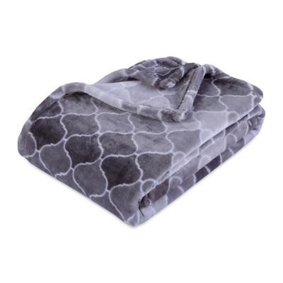 Berkshire Blanket&reg; VelvetLoft&reg; Throw Blanket in Ombre Grey