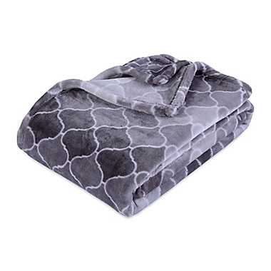 Berkshire Blanket&reg; VelvetLoft&reg; Throw Blanket in Ombre Grey. View a larger version of this product image.