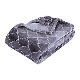 Berkshire Blanket® VelvetLoft® Throw Blanket in Ombre Grey