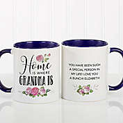 &quot;Home Is Where Mom Is&quot; 11 oz. Coffee Mug in Blue
